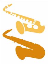 Stencil de Acetato para Pintura OPA 15 x 20 cm 2572 Instrumentos Musicais Saxofone