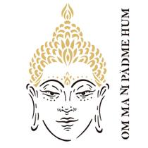 Stencil de Acetato para Pintura OPA 20X25 2288 Religião Buda