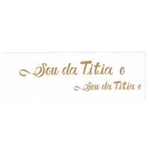 Stencil de Acetato para Pintura OPA Simples 10 x 30 cm 2916 Frase Sou da Titia e Titio