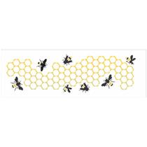 Stencil de Acetato para Pintura OPA Simples 10 x 30 cm - 3345 Favos de Mel II
