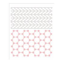 Stencil de Acetato para Pintura Opa Simples 20 X 25 Cm - 3316 Estamparia Pontilhado I