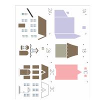 Stencil de Acetato para Pintura Opa Simples 20 X 25 Cm - 3325 Pdbrasil Country Casa I