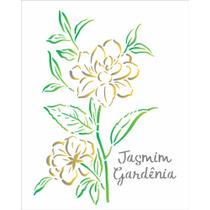 Stencil de Acetato para Pintura Opa Simples 20 X 25 Cm - 3365 Orgânico Jardim Gardênia