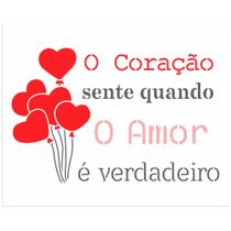 Stencil de Acetato para Pintura Simples Opa 20 X 25 Cm Amor - Frase o Amor - Opa3265