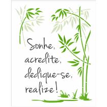 Stencil de Acetato para Pintura Simples Opa 20 X 25 Cm Frase Sonhe, Acredite, Dedique-se e Realize - Opa3270 Stencil de Acetato para Pintura Simples Opa 20 X 25 Cm Frase Sonhe, Acredite, Dedique-se e Realize - Opa3270