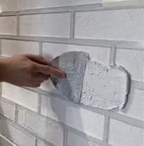 Stencil De Parede Revestimento Tijolinho Criativo 60cmx60cm Stencil De Parede Revestimento Tijolinho Criativo 60cmx60cm