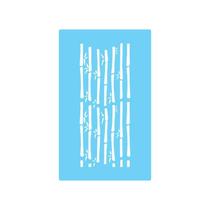 Stencil De Parede Tamako Bambus - 55 X 90Cm - Ref 218