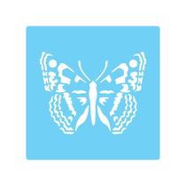 Stencil De Parede Tamako Borboleta - 55 X 55Cm - Ref 292