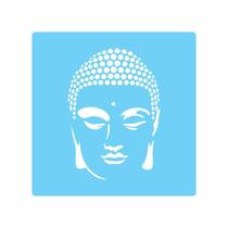 Stencil De Parede Tamako Buda - 55 X 55Cm - Ref 299