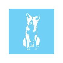 Stencil De Parede Tamako Cachorro - 55 X 55Cm - Ref 332