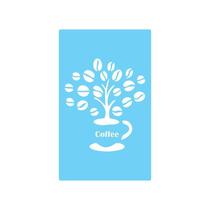 Stencil De Parede Tamako Café - 55 X 90Cm - Ref 381 Stencil De Parede Tamako Café - 55 X 90Cm - Ref 381