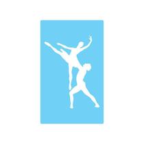 Stencil De Parede Tamako Casal Dança - 55 X 90Cm - Ref 526 Stencil De Parede Tamako Casal Dança - 55 X 90Cm - Ref 526