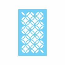 Stencil De Parede Tamako Círculos - 55 X 90Cm - Ref 204