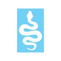 Stencil De Parede Tamako Cobra - 55 X 90Cm - Ref 519 Stencil De Parede Tamako Cobra - 55 X 90Cm - Ref 519