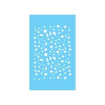 Stencil De Parede Tamako Estampa Abstrata 55X90Cm - Ref 465