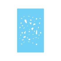 Stencil De Parede Tamako Estampa Abstrata 55X90Cm - Ref 466