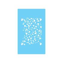 Stencil De Parede Tamako Estampa Abstrata 55X90Cm - Ref 470