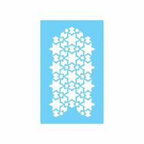 Stencil De Parede Tamako Estrelas - 55 X 90Cm - Ref 208