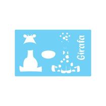 Stencil De Parede Tamako Girafa - 55 X 90Cm - Ref 378