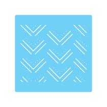 Stencil de Parede Tamako Linhas - 55 x 55cm - Ref 480 Stencil de Parede Tamako Linhas - 55 x 55cm - Ref 480