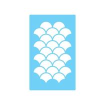 Stencil De Parede Tamako Textura - 55 X 90Cm - Ref 247 Stencil De Parede Tamako Textura - 55 X 90Cm - Ref 247