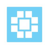 Stencil De Parede Tamako Textura Quadrados 55X55Cm Ref 250