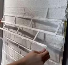 Stencil De Parede Tijolinho Revestimento Pintura 60x60 Cm Stencil De Parede Tijolinho Revestimento Pintura 60x60 Cm