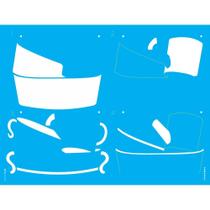 Stencil de Parede Wall Opa 32 X 42 Cm - Galvanizados - 3239