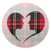 Stencil Dia dos Namorados - Casal Coração CMG22 - Cia do Molde