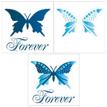 Stencil Dp. 14X14 1371 Borboleta Forever
