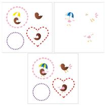 Stencil Dp. 14X14 1379 Passarinho Stencil Dp. 14X14 1379 Passarinho