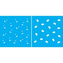 Stencil Duplo De Acetato Para Pintura 14x14 cm OPA - 1172 - Micro Cupcakes