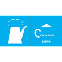 Stencil Duplo De Acetato Para Pintura 14x14 cm OPA - 1375 - Café