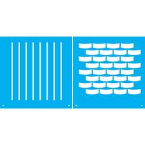 Stencil Duplo De Acetato Para Pintura 14x14 cm OPA - 1746 - Cestaria Pq