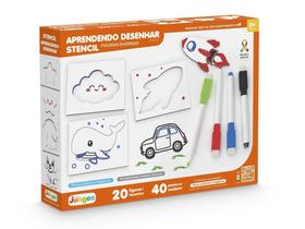 Stencil Educativo Infantil Aprendendo a Desenhar