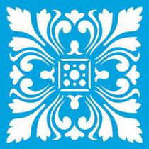Stencil Especial Pintura Azulejo Imperial 10x10 Stx-314 - Litoarte Stencil Especial Pintura Azulejo Imperial 10x10 Stx-314 - Litoarte