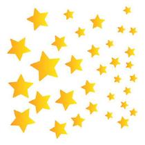 Stencil Especial Pintura Estrelas 10x10 Stx-355 - Litoarte