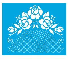 Stencil Especial Pintura Flores 21,1x17,2 Stm-158 - Litoarte Stencil Especial Pintura Flores 21,1x17,2 Stm-158 - Litoarte