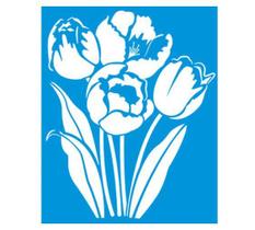 Stencil Especial Pintura Flores 21,1x17,2 Stm-300 - Litoarte