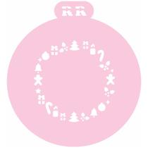 Stencil Fundo Natalino - Ref: 4095 - 1 unidade - RR Cortadores - Rizzo