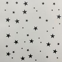 Stencil Gabarito Estrela Revestimento De Parede Pintura 3d