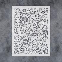 Stencil GSS Designs Flourish 30x40cm para madeira, tela e papel Stencil GSS Designs Flourish 30x40cm para madeira, tela e papel
