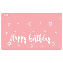 Stencil Happy Birthday 1 - Ref.3044 - 30x18cm - 1 unidade - RR Cortadores - Rizzo