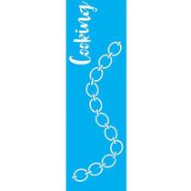 Stencil Jóia 10 x 30 cm - JB-861 Corrente Stencil Jóia 10 x 30 cm - JB-861 Corrente