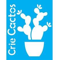 Stencil Jóia 20 x 26 cm - JN-1690 Cactos Stencil Jóia 20 x 26 cm - JN-1690 Cactos