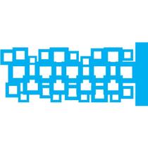 Stencil Jóia 7 x 15 cm - JX-531 Quadrados Stencil Jóia 7 x 15 cm - JX-531 Quadrados