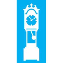 Stencil Jóia 7 x 15 cm - JX-550 Relógio Pêndulo 2 Stencil Jóia 7 x 15 cm - JX-550 Relógio Pêndulo 2