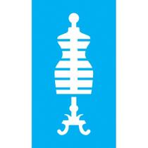 Stencil Jóia 7 x 15 cm - JX-592 Manequim 2 Stencil Jóia 7 x 15 cm - JX-592 Manequim 2