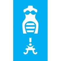 Stencil Jóia 7 x 15 cm - JX-593 Manequim Stencil Jóia 7 x 15 cm - JX-593 Manequim