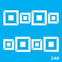 Stencil Jóia Quadrado - 15 x 15cm